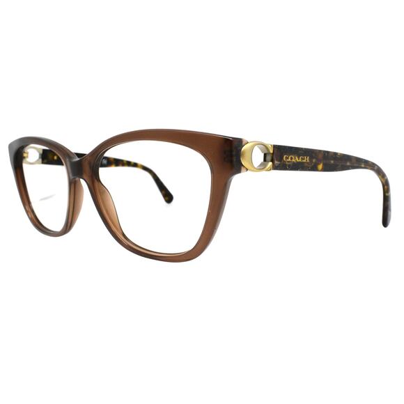 Coach HC 6120 5035 (Transparent Brown) 54-16-140mm Eyeglasses FRAMES ONLY - GOOD - Picture 1 of 13
